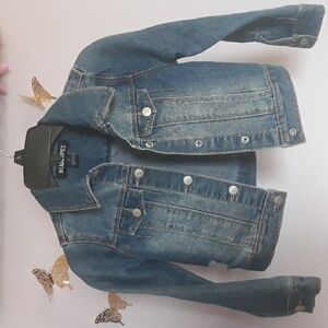 BLUESPICE Girl Blue jean Jacket size 6X.